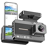 Dash Cam Front 4K and Rear 1080P, Built-in WiFi GPS, Dual Dash Camera for Cars, 170° Wide Angle Dash
