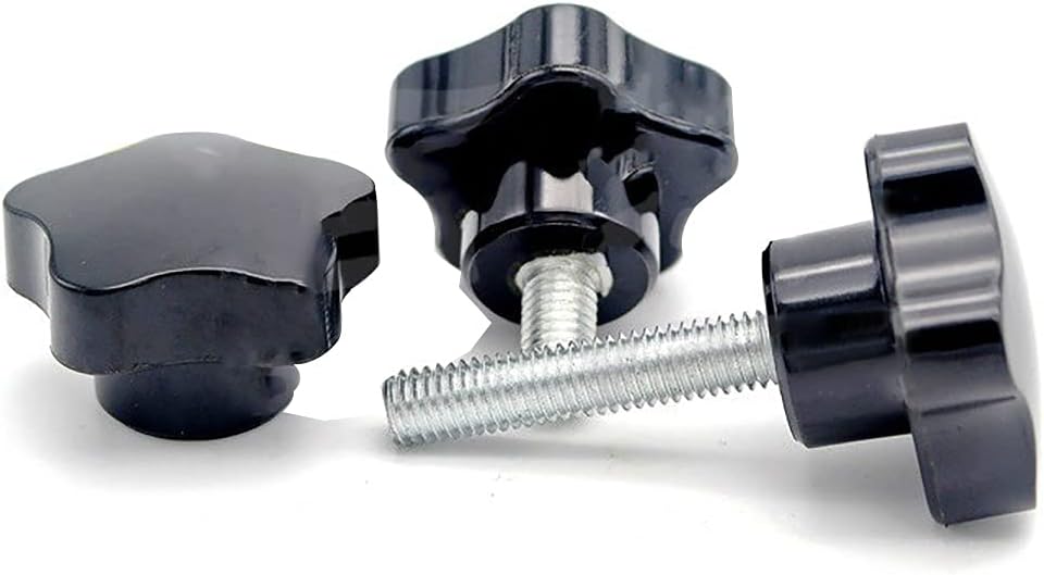 Clamping Screw Knob Star Screw for Mechanical Equipment Electronic Equipment Hardware Furniture Decoration Star Shape Pentagonal Head Screw Bolt Clamping Knob Handle M6 x 80 1pcs
