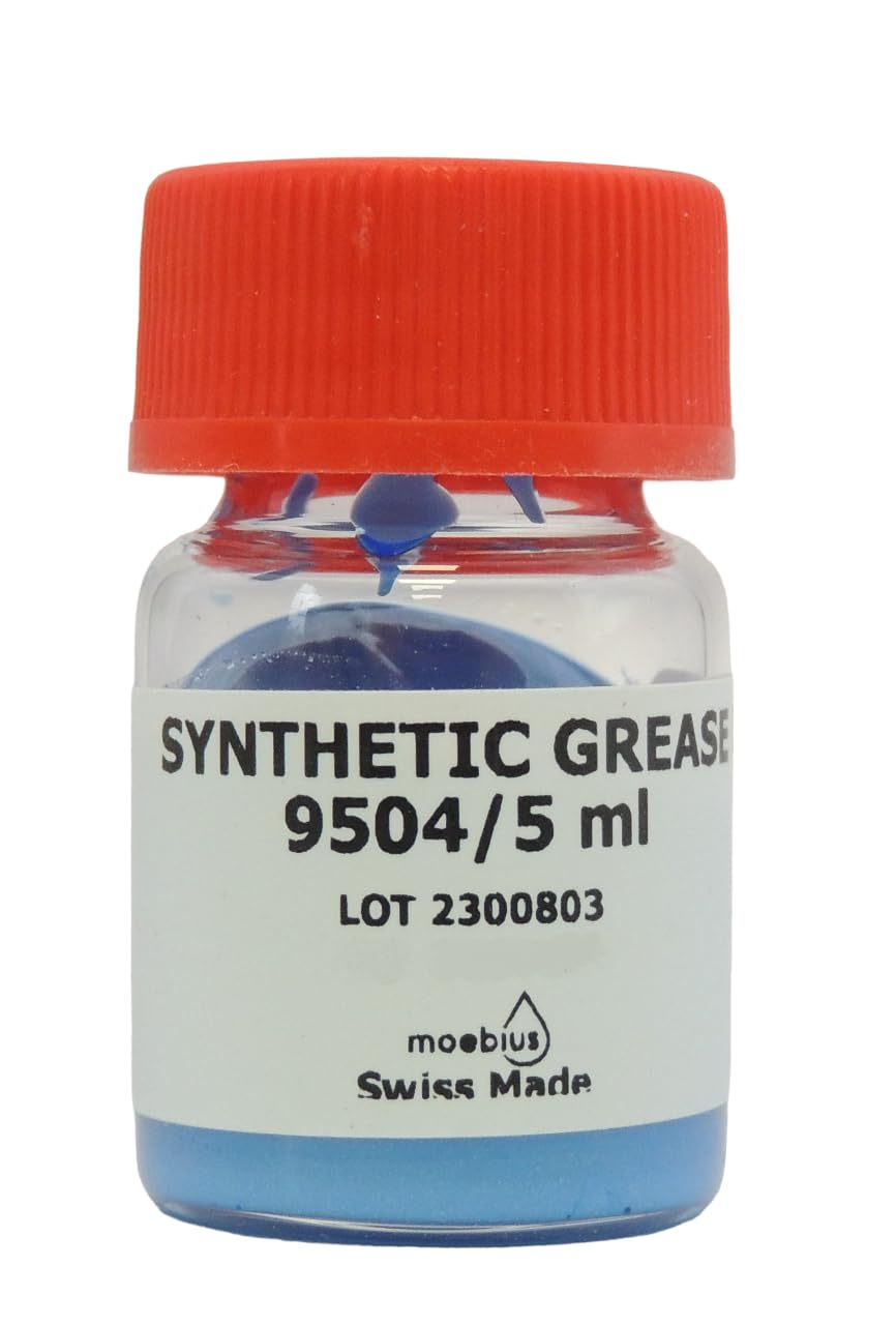 Moebius syntetyczne tłuszcze i oleje do mechaniki precyzyjnej – Swiss Made – do zegarków, wahadła, zegarków, chronografów (9504 niebieski) / 5 ml
