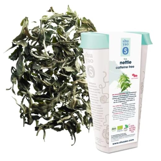 Shuyao Nettle nässla – organiskt örtte av eldig nässla – te löst utan koffein inte aromatiserat – 100 % naturlig premiumkvalitet – handgjorda i Tyskland (25 g burk)