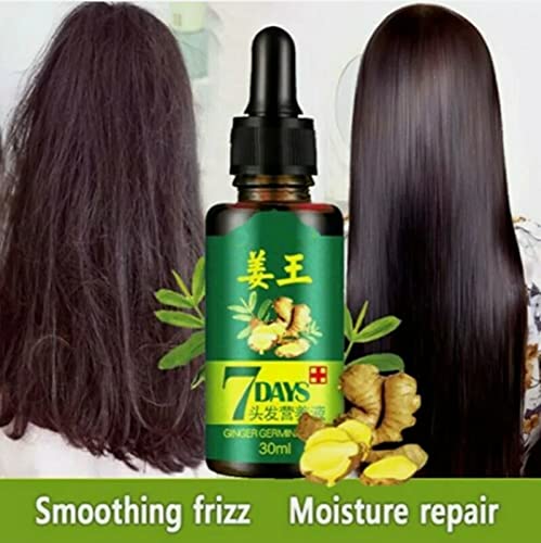 7 Day Ginger Germinal Serum Essence Oil Loss Treatment Growth Hair,Ginger Germinal Oil, Ginger Hair Growth Serum, Ginger Essential Oil (1 Pack) #TOP3