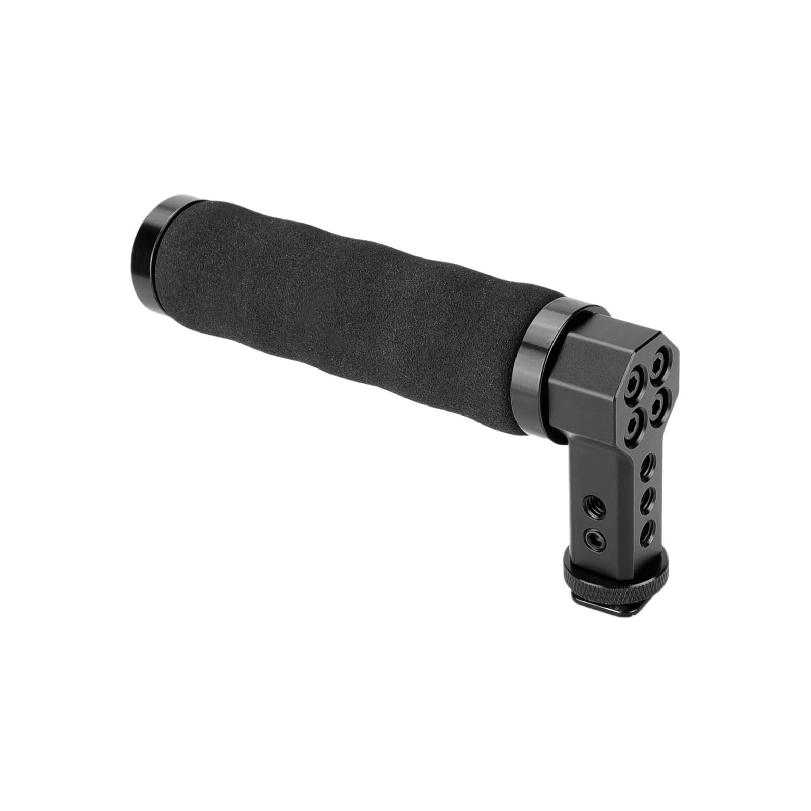 SZRIG DSLR Shoe Compatible Top Handle Non-slip Sponge Handgrip with 1/4-20 Holes, Black