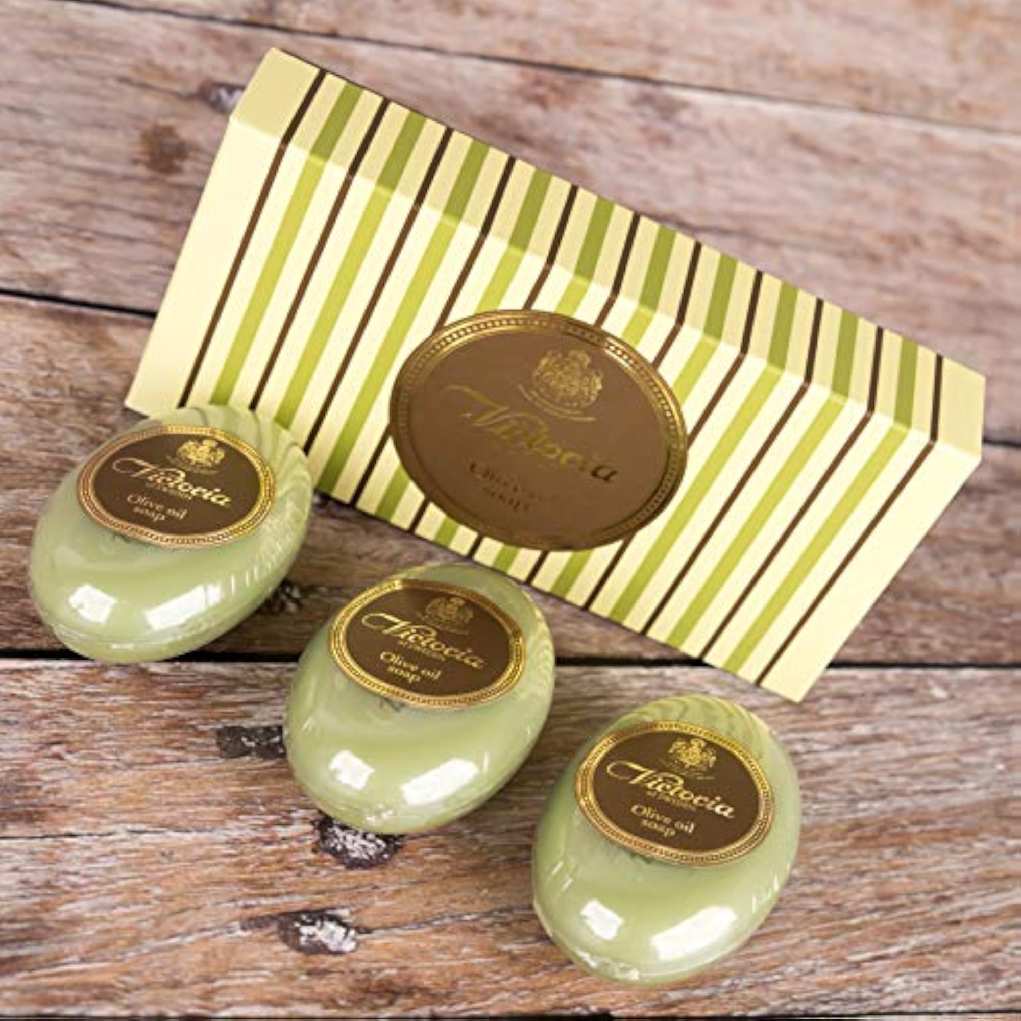Victoria Soaps of Sweden Olive Oil Soap, 3 Count