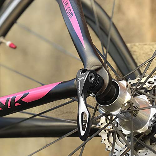 ONIPAX MTB Road Mountain Bicycle Wheel Hub Front and Rear Quick Release Skewer (Black)