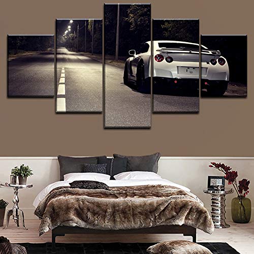 Tableau Nissan Skyline GTR 5 pièces déco maison - 4