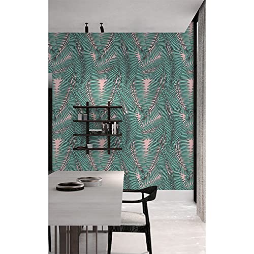 Décoration murale adhésive 312x219 cm style tropical chic