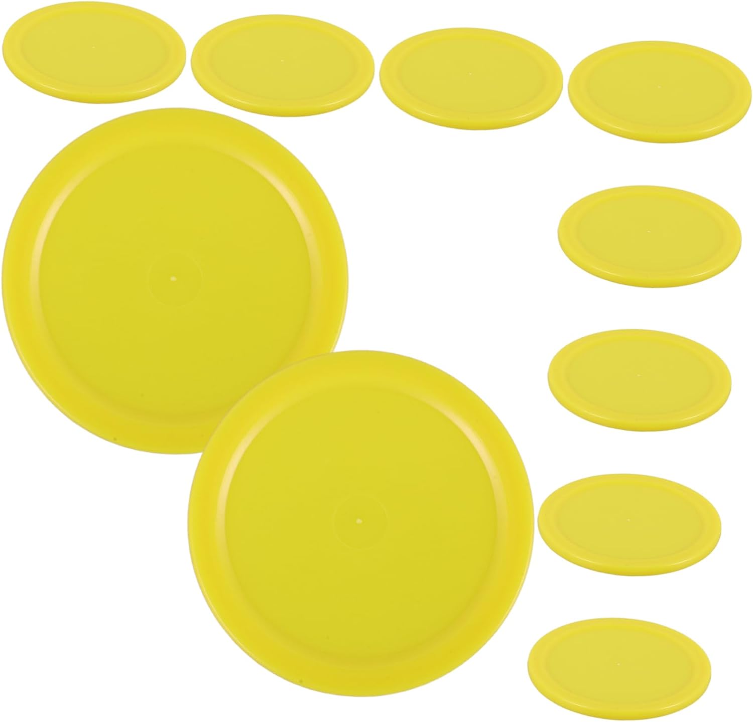 Totority 3sets 10pcs Durable Plastic Ice Hockey for Tabletop Games Small Lightweight Replacement for Indoor Skill Levels and Party Activities 10pcs*3