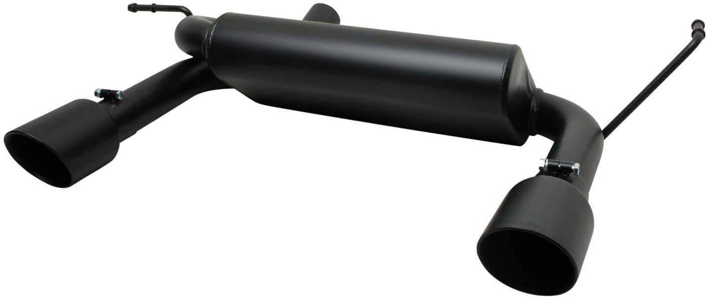 Performance 17303-B Cat-Back Dual Split Exhaust System, Black Ceramic