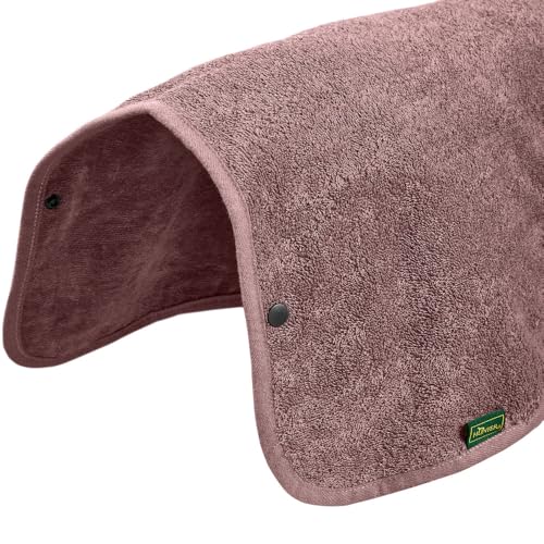 HUNTER Hundebademantel RIGA, saugstarkes Frottee, trocknet schnell, schützt vor Auskühlung, leicht anzulegen mit Gürtel, 60 °C waschbar, schützt Auto/Möbel vor Nässe, Farbe: grau, Größe: 30