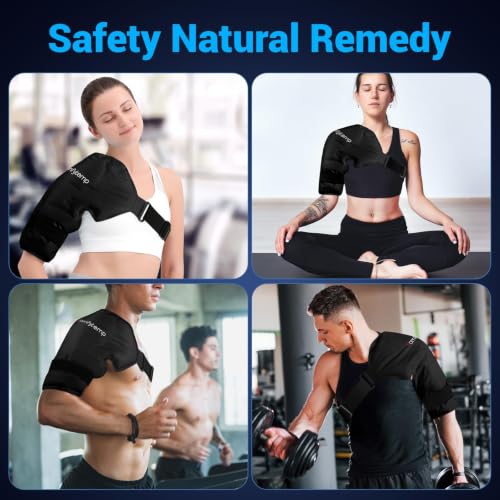 Image of Comfytemp Shoulder Ice Pack Wrap Rotator Cuff Cold Therapy (Large /X-Large)