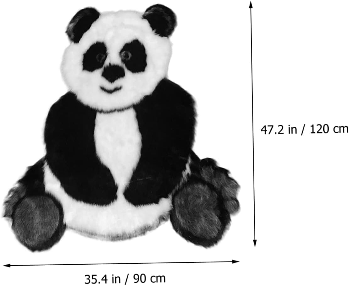 Household Floor Mat Panda Rug Ultra Thin Door Mat Washable Carpets for Living Room
