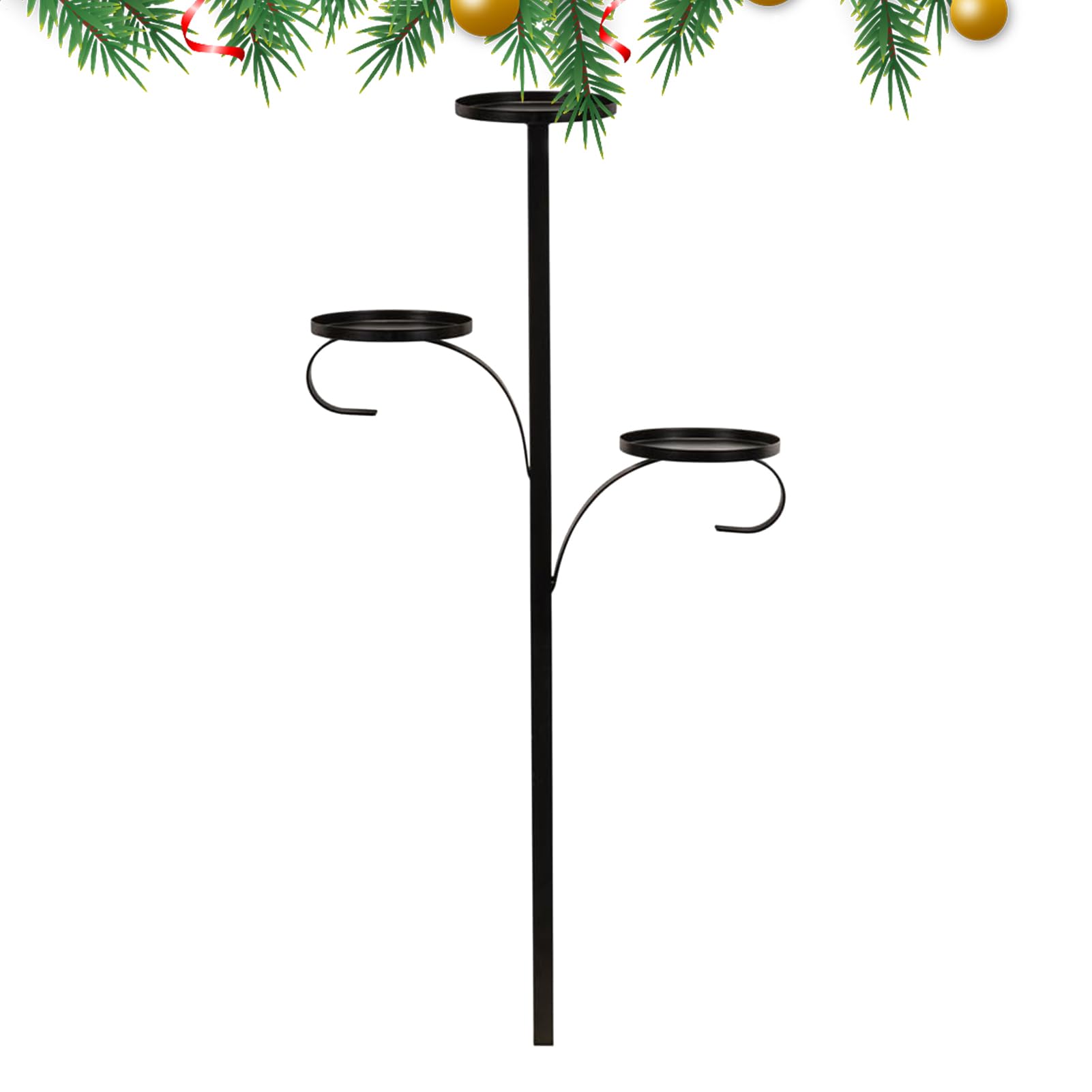 Árbol de Navidad para velas de té de hierro en decoración de fiesta de invierno
