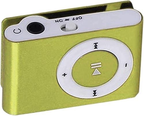 Green Colors Portable Metal Mini Clip Sport Mp3 Player No Memory Card Music Player with Tf Slot Nice Processing Portable Audio and Video