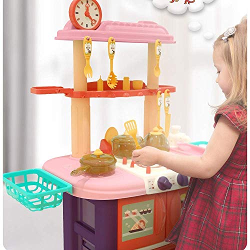 Tägliche Ausrüstung Spielzeug Kinder Sound und Licht Großes 86cm Spray Küchenspielzeug Simulation Dampfwasser Geschirr… – Bild 4