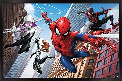 ❤ Crazy Deals Trends International Marvel Comics-Spider-Man-Web Heroes Wall Poster, 22.375 in x 34 in, Black Framed Version ❤ Crazy Deals Trends International Marvel Comics-Spider-Man-Web Heroes Wall Poster, 22.375 in x 34 in, Black Framed Version
