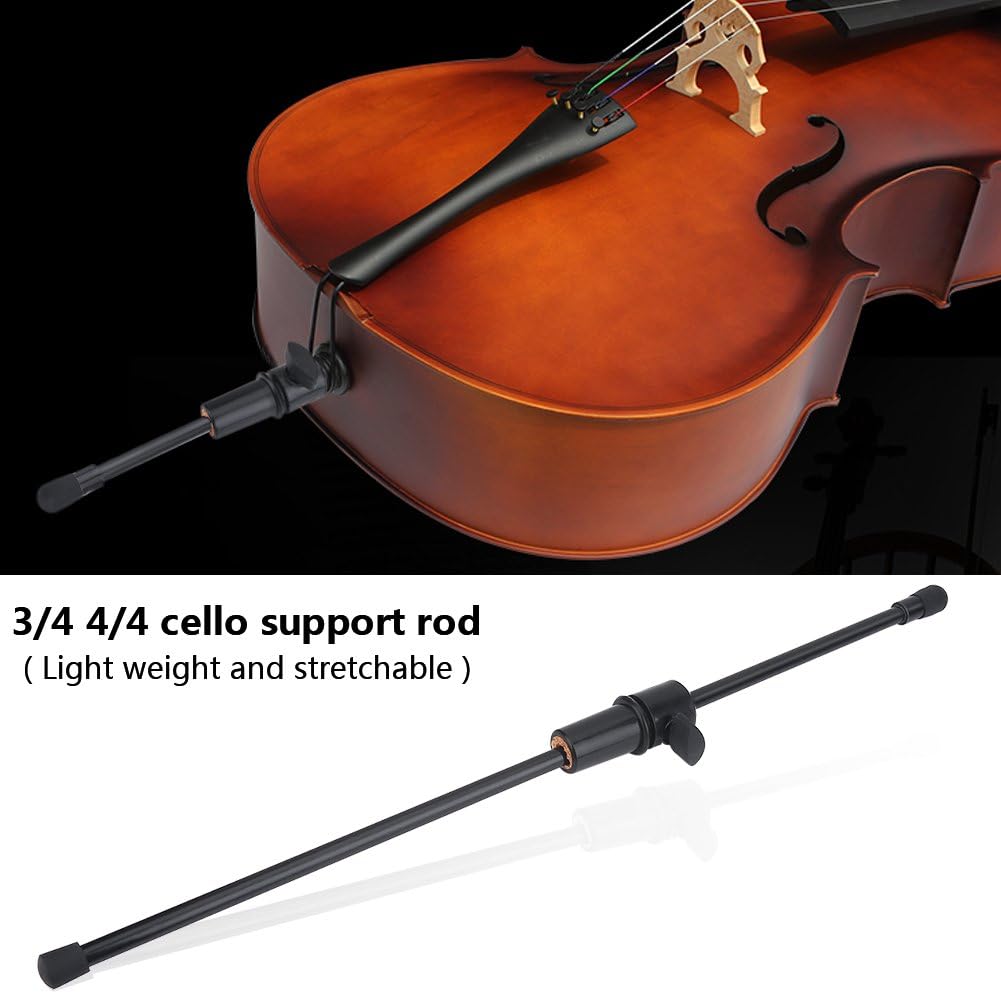 Violoncelle queue tige, résistance élevée fibre carbone, support violoncelle tige, pour musiciens professionnels et étudiants en pratique quotidienne