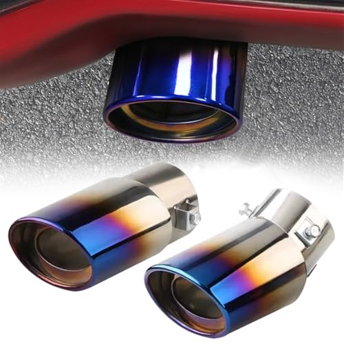Punta de silenciador de escape de acero inoxidable con acabado pulido para automóviles 5