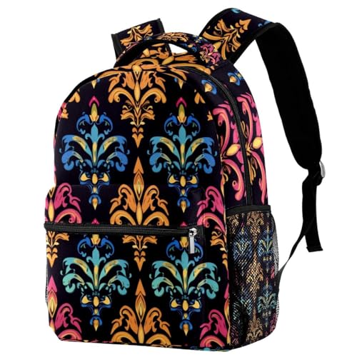 Sac de travail fleur de lys résistant pour ordinateur et voyage