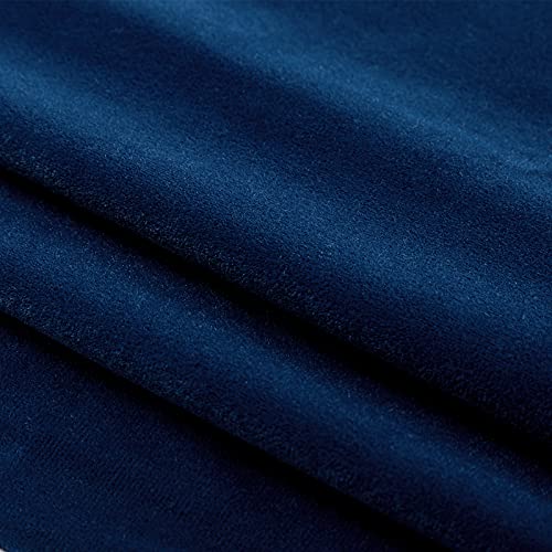 Duhome Button-Tufted Ottoman Bench, Upholstered Bedroom Benches Velvet Footrest Stool Dining Bench Accent Bench For Entryway Dining Room Living Room Bedroom, Dark Blue #TOP7