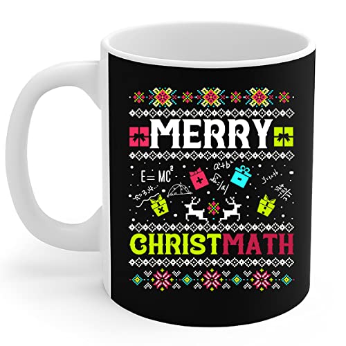 456 Tazza Da Caffe Merry Christmas Xmas Math Nerd Teacher Gift Stampata Tazze Originali Di Caffee Moderne Tazza Per Compleanno Papà Festa Della Mamma 330Ml