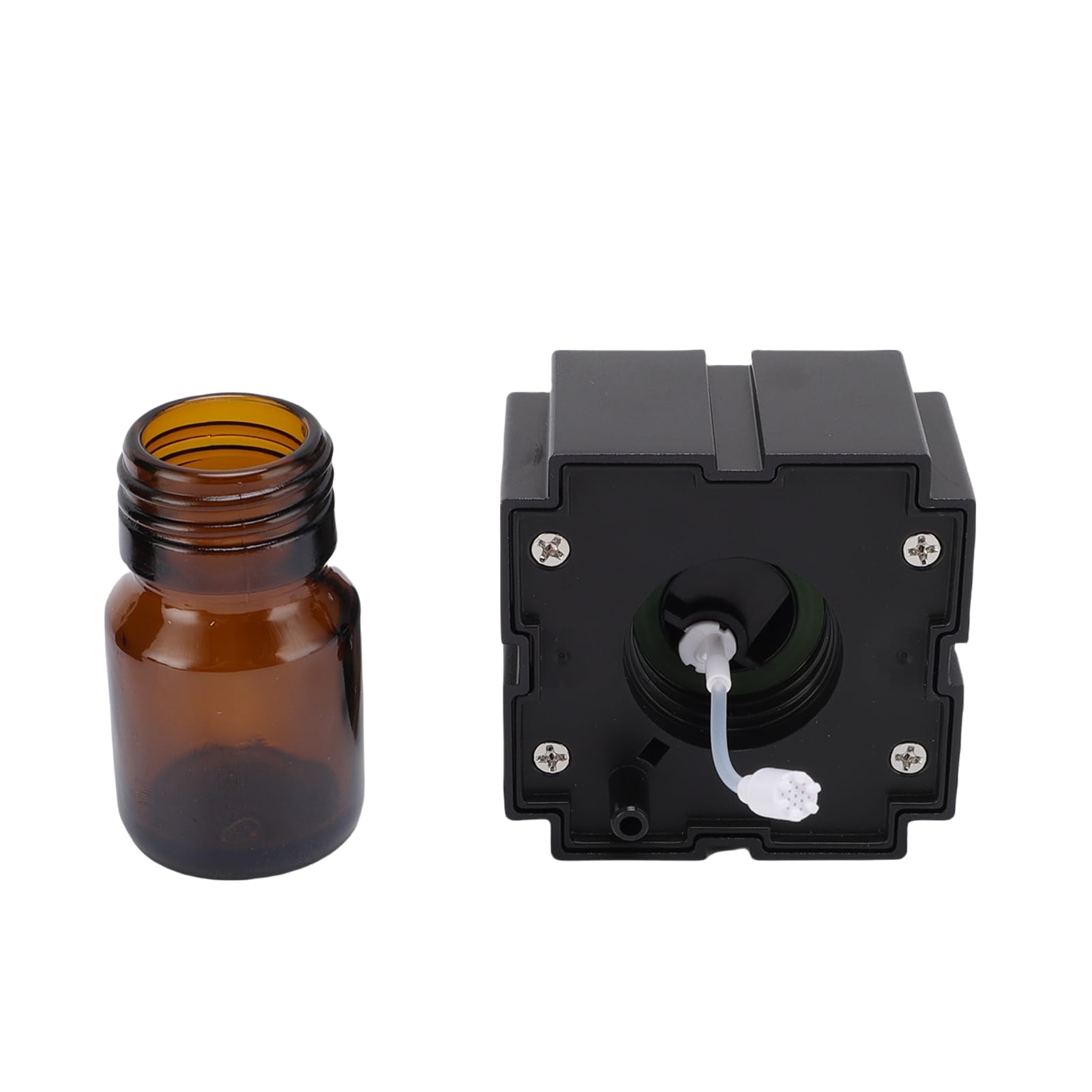 Difusor de Aceite Esencial de Niebla Fría, Diseño Anti Fugas de Fugas Ampliamente Aplicable de bajo Ruido de 20 Ml de Difusor sin Agua para el Escritorio de Automóviles en Casa (BLACK)