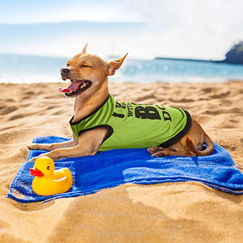 8 Pieces Dog Shirts Boy Funny Printed Puppy Shirts Summer Male Soft Dog Clothes Breathable Pet T Shirts Outfits Dog Sweatshirt Clothing (Small) (Medium) #TOP4