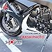 Shogun Suzuki GSXR600 GSXR 600 GSXR750 GSXR 750 2011 To 2023 Black Complete No Cut Frame Slider Kit Includes No Cut Frame Sliders Swing Arm Spools and Bar Ends - 755-5459 - MADE IN THE USA