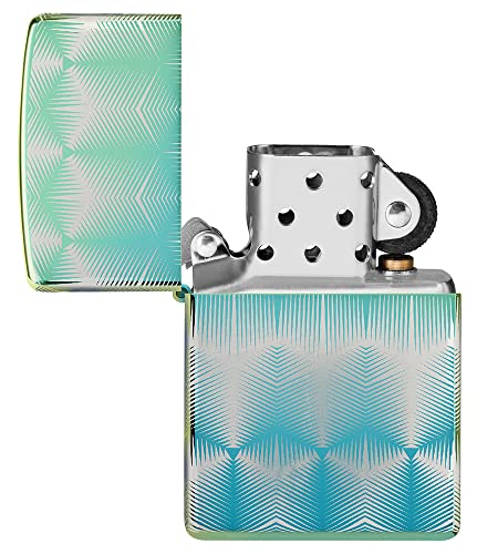 Encendedor Zippo Azul brillante diseño 360 miniatura 6