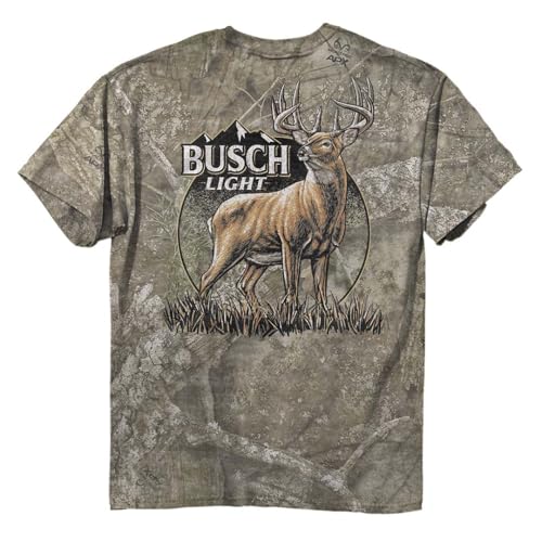 Busch Light Camo Buck T-Shirt, Camo | Polycotton Blend