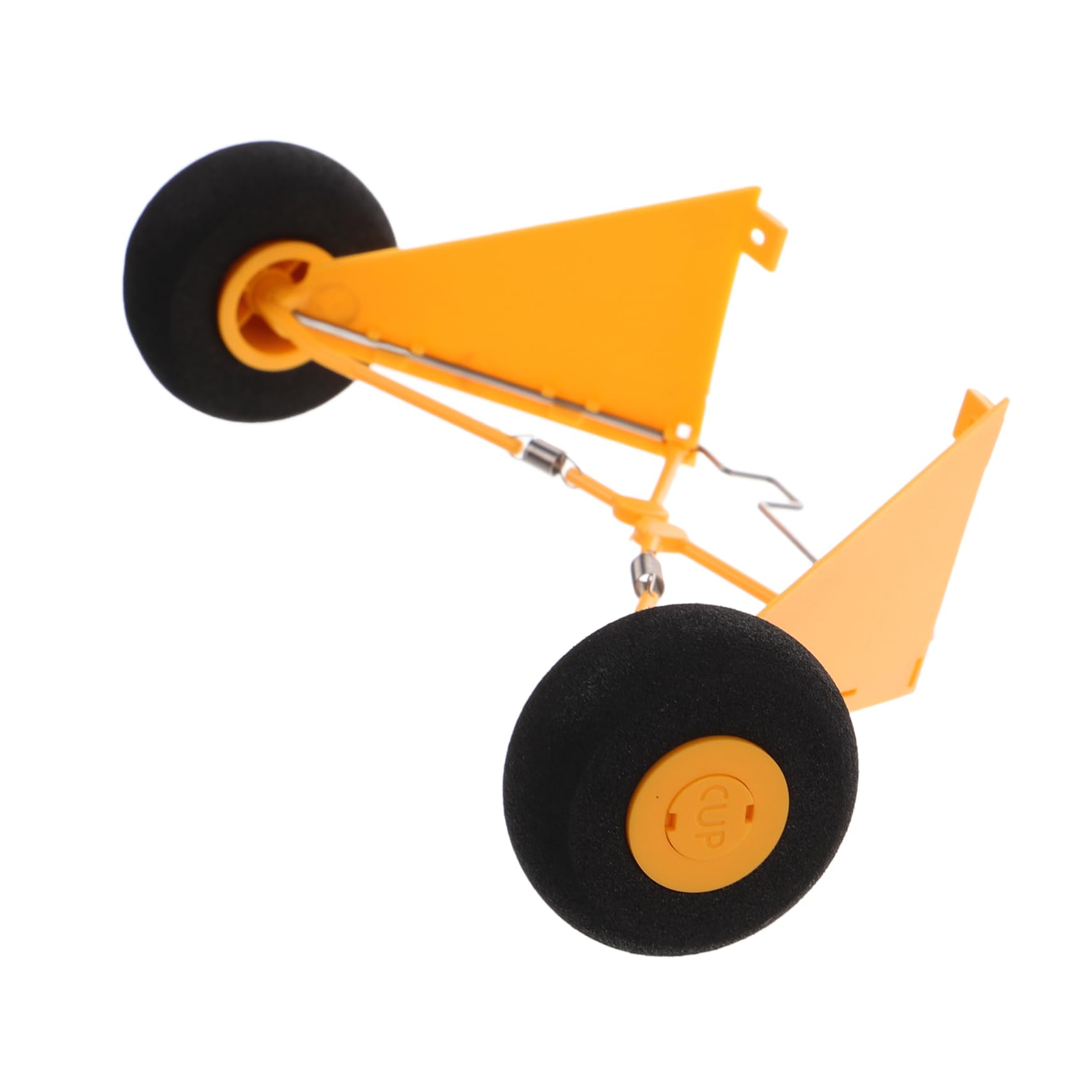 Kisangel 2 Piezas De Tren De Aterrizaje para Avión Repuestos De Radio Función De Reemplazo Accesorios para Drones Remotos Soporte Spark Tren De Aterrizaje RC Plástico Amarillo