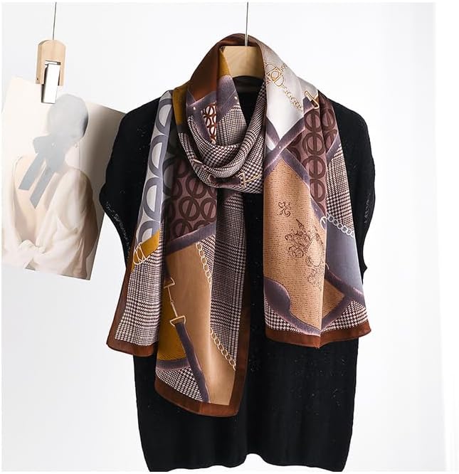 MEISEE 100% Mulberry Silk Long Scarf for Women Large Oblong Sunscreen Shawls Wraps Neck Headscarf Hair Wraps Gift Packed - Image 2