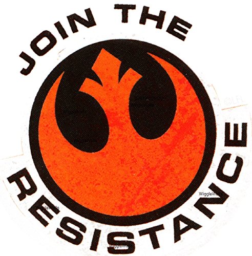 2 Inch Join The Resistance Logo Symbol Star Wars Episode VII 7 The Force Awakens Removable Wall Decal Sticker Art Home Decor Kids Room-2 1/4 Inches Wide by 2 1/2 Inch Tall