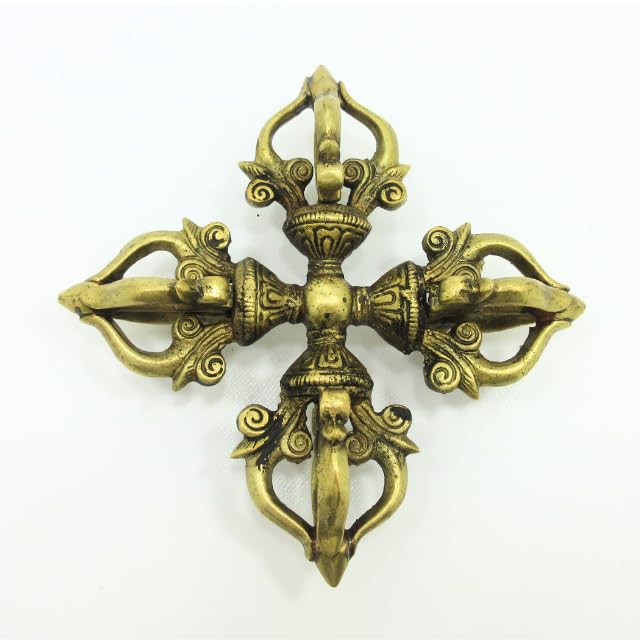 Amazon｜密教法具 カツマ 羯磨 銅製 Lサイズ 約14．5cm 十字  