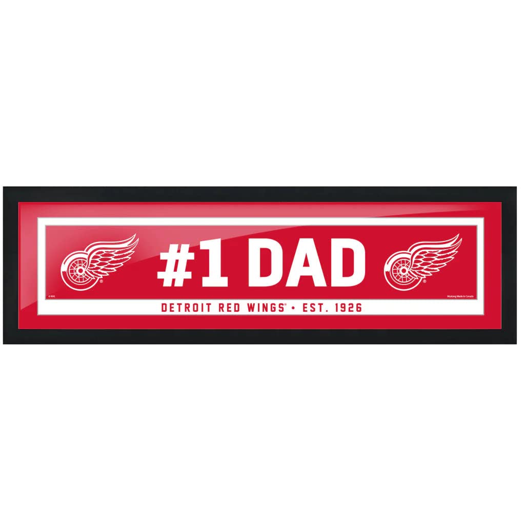 Sports Decor Detroit Red Wings #1 Dad 6x22 Frame