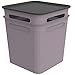 Produktbild Rotho Brisen 2er-Set Aufbewahrungsbox 18l mit Deckel, Kunststoff (PP recycelt), Mauve, 2x18l, (29,5 x 29,5 x 33,4 cm)