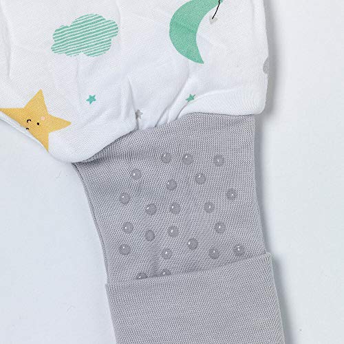 schlummersack Slaapzak met voeten zomer 1 TOG 90 cm dunne maan & sterren | kinderslaapzak met benen en verlengde manchetten voor een lichaamslengte 90-100 cm voeten 1 tog - Afbeelding 5