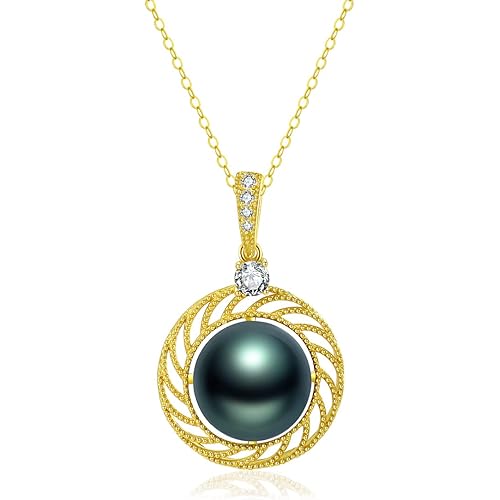 Tahitian Black Pearl Necklaces - Anniversary, Mothers Day, Birthday, Christmas, Valentine's Day Jewelry Gifts for Her