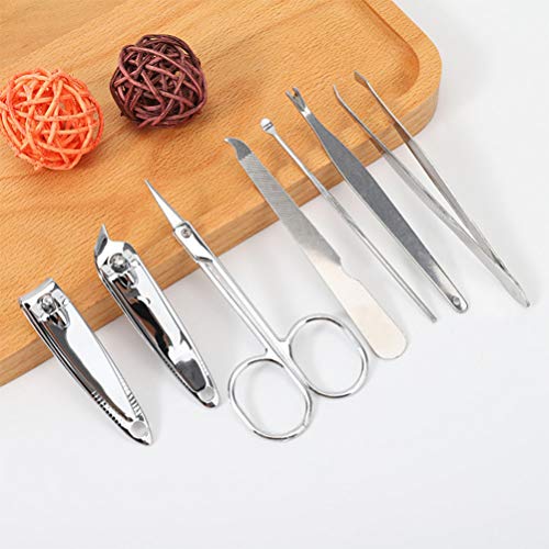 Conjunto de 7 peças de cortador de unha profissional Pretyzoom Kit de cortador de unhas pedicure kit