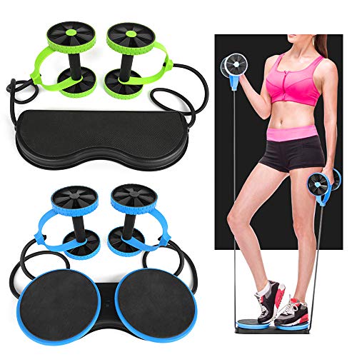 Honelife Multi Função Double AB Roller Wheel Dobrável AB Muscle Trainer Home Gym Fitness Wheel