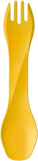 humangear GoBites Uno | Travel & Camping Utensils | Portable & Convertible Dining Ware | Multi-Functional Spork, Yellow