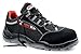 Produktbild ELTEN Sicherheitsschuhe SENEX ESD S2, Damen und Herren, Textil, Kunststoffkappe (leichter als Stahlkappe), leicht, sportlich, Schwarz/Rot, Größe: 42