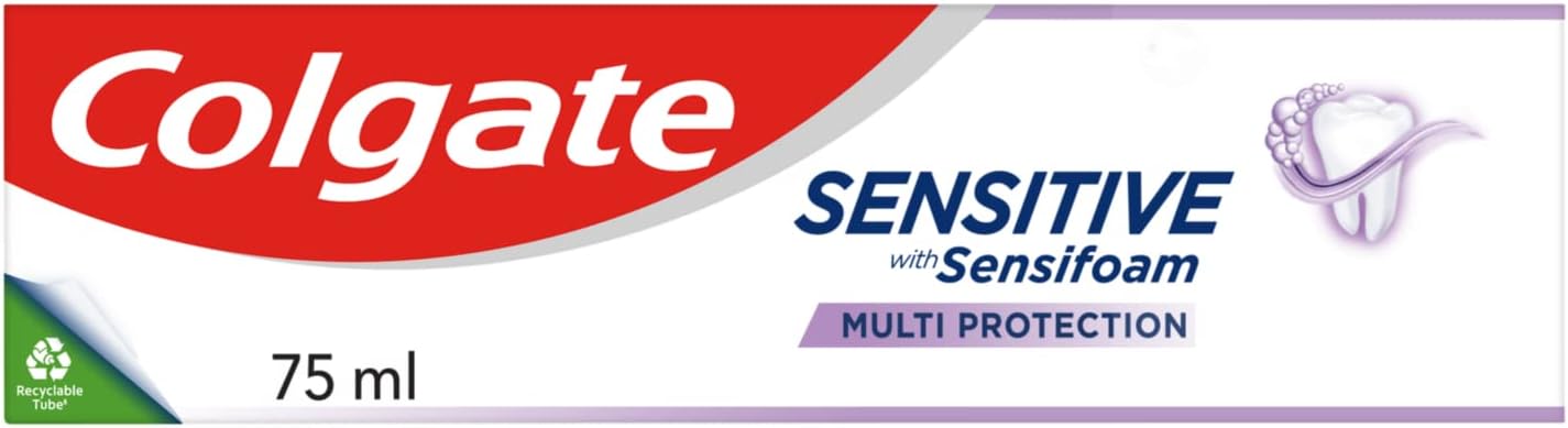Colgate Sensitive with Sensifoam Multi Protection Toothpaste 75ml - fluoride toothpaste - cavity protection