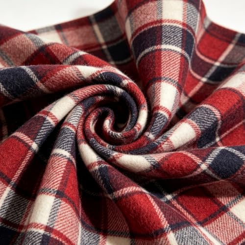 Plaid Jacket Women Long Hooded Button Down Cotton Casual Shacket Coats - image 7