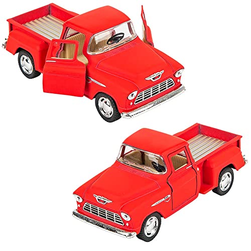 Image of Magicwand Kiinsmart Die-Cast Metal 1:36 Scale 1955 Step Side Pick-Up with Openable Doors & Pull Back Action【3 Yr & Up】【Pack of 1】【Colors as Per Stock】