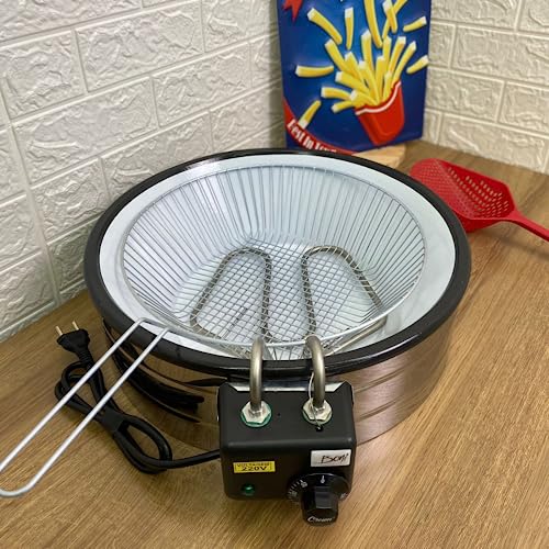 Fritadeira Elétrica Industrial Redonda Tacho Esmaltada 7 Litros (220)