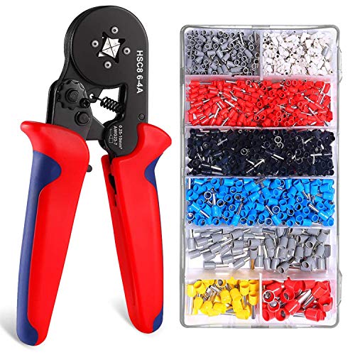 Silingsan Crimpadora De Terminales 1200 Piezas Herramientas profesionales Terminal aislado 0.25-10 mm² Conector de cable