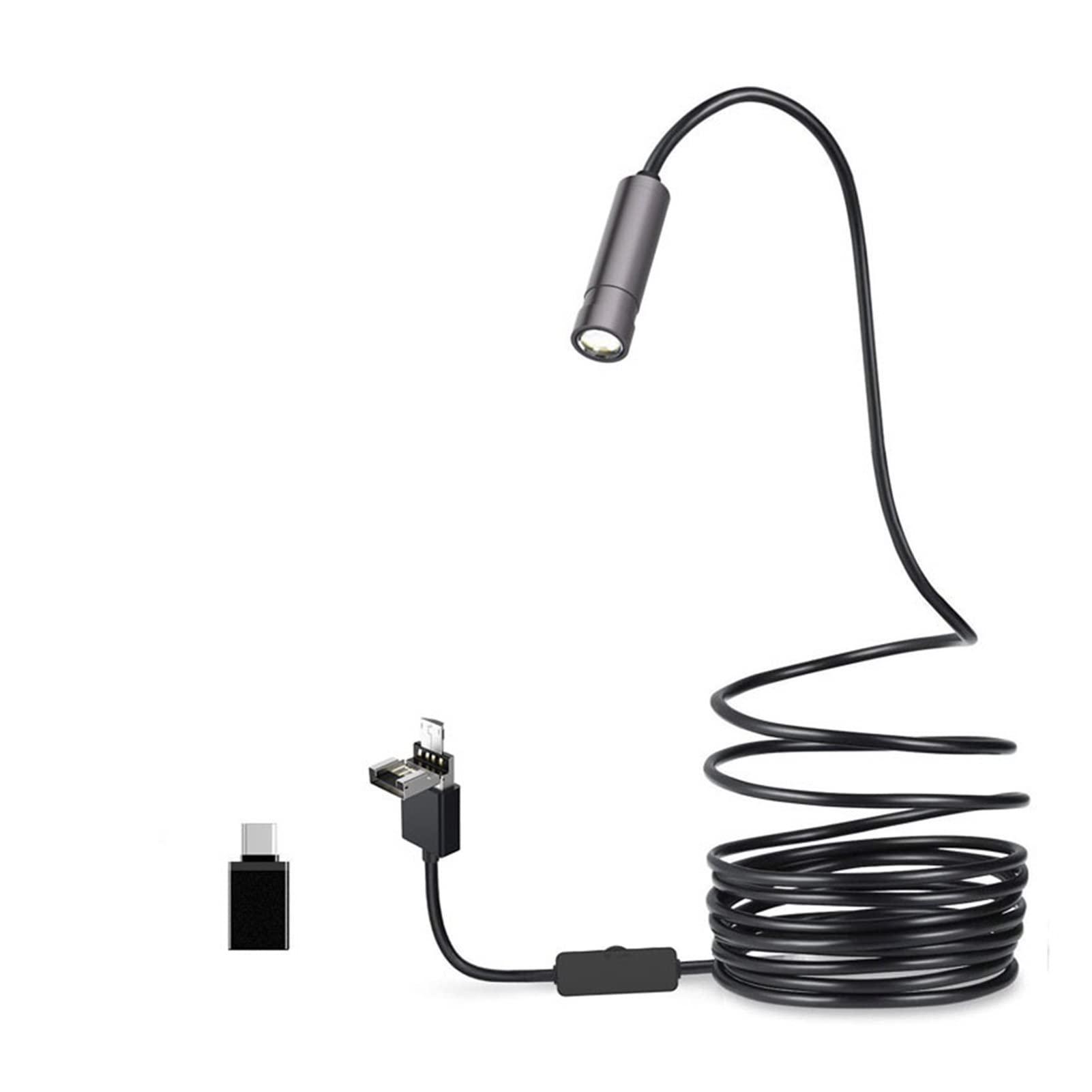 Kamera endoskopowa, 5. 0mp 3. W 1 aparacie endoskopu USB 2594x194 4P IP67. Auto Focus Industrial BorScope Hard Wire Camera Autofocus