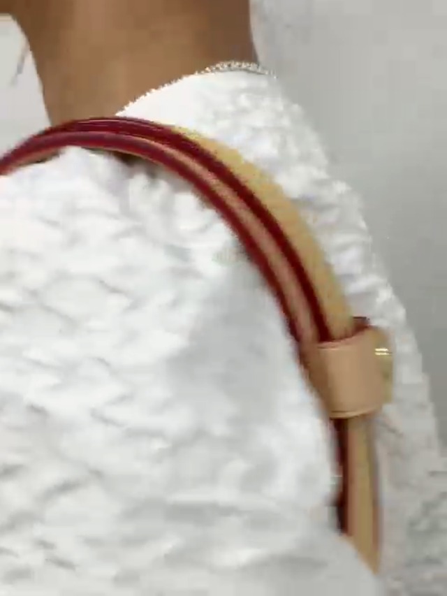 Coletín para correa de bolso de cuero miniatura 6