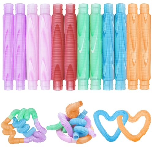 �|�b�v�`���[�u ���˂��˃`���[�u �y12�{��/���b�v�����C���F�z �|�b�v����[�� �|�b�v �p�C�v �z�[�X �X�g���X ���� pop tube DIY ���C���{�[�|�b�v SNS �C���X�^ ���s �v���[���g �q�� 6�Έȏ� (S, ���b�v�����C���F)