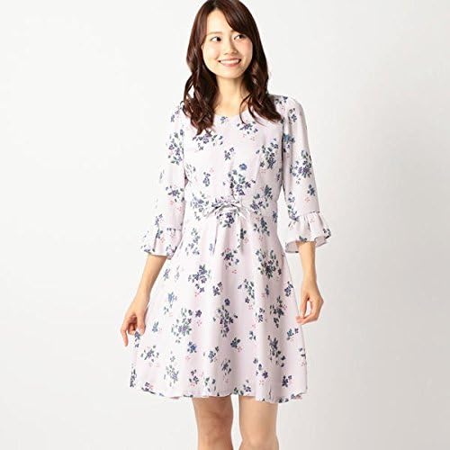 Amazon Co Jp ミッシュ マッシュ Misch Masch 袖フレア花柄ワンピース ラベンダー M 服 ファッション小物
